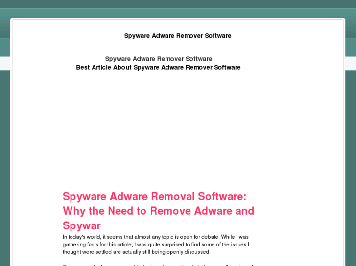 www.spywareadwareremoversoftware.com