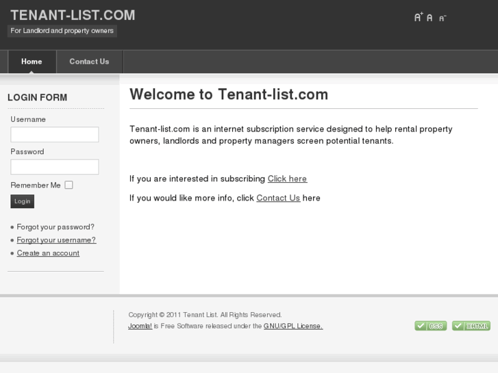 www.tenant-list.com