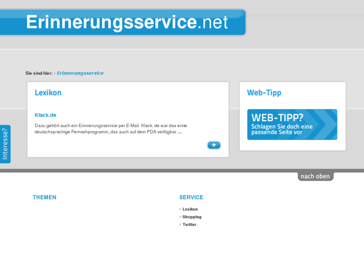 www.erinnerungsservice.net