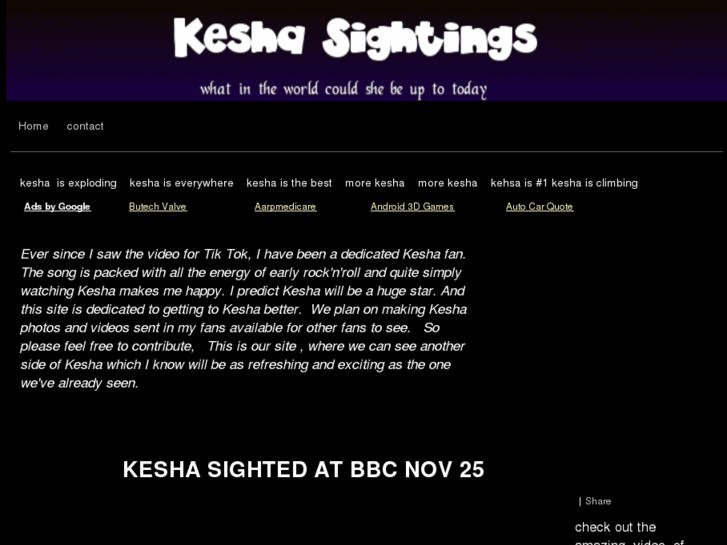 www.keshasightings.com