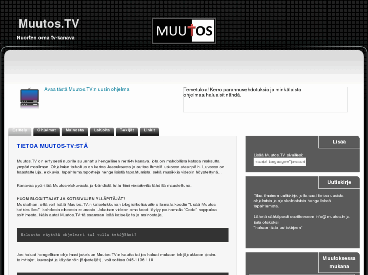 www.muutos.tv