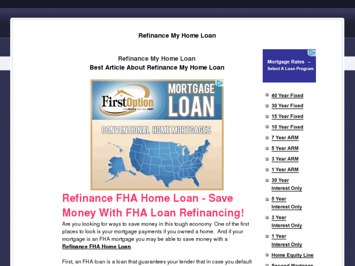 www.refinancemyhomeloan.net