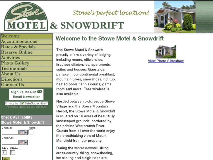 www.stowemotelandsnowdrift.com