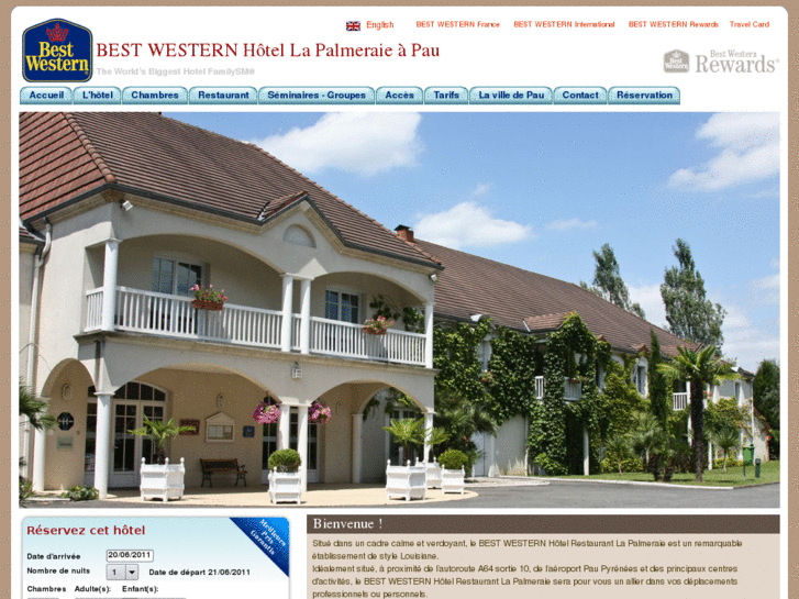 www.bestwestern-lapalmeraie-pau.com