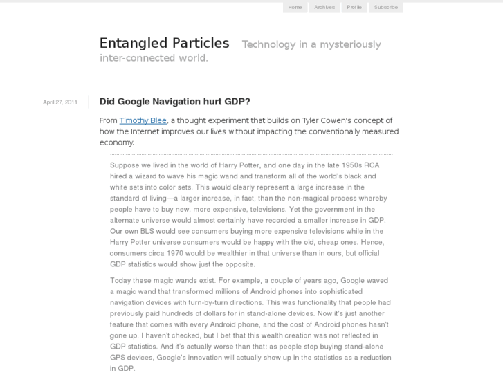 www.entangledparticles.com