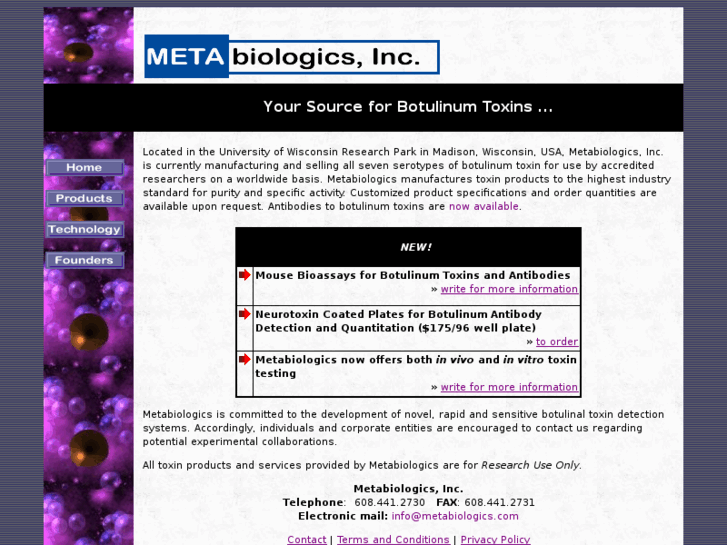 www.metabiologics.com