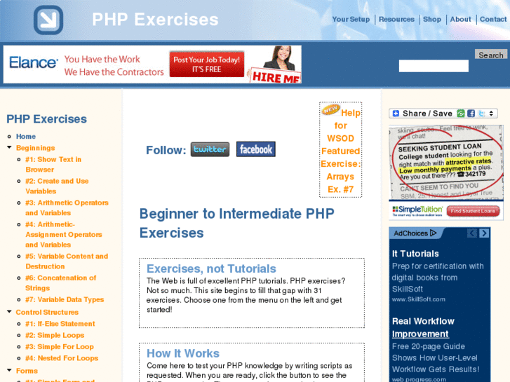 www.phpexercises.com