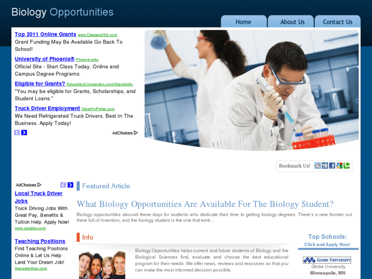 www.biologyopportunities.com