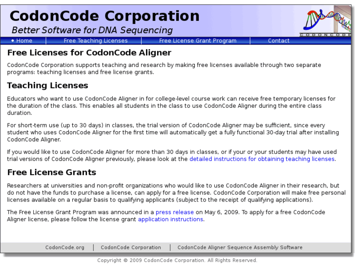 www.codoncode.org