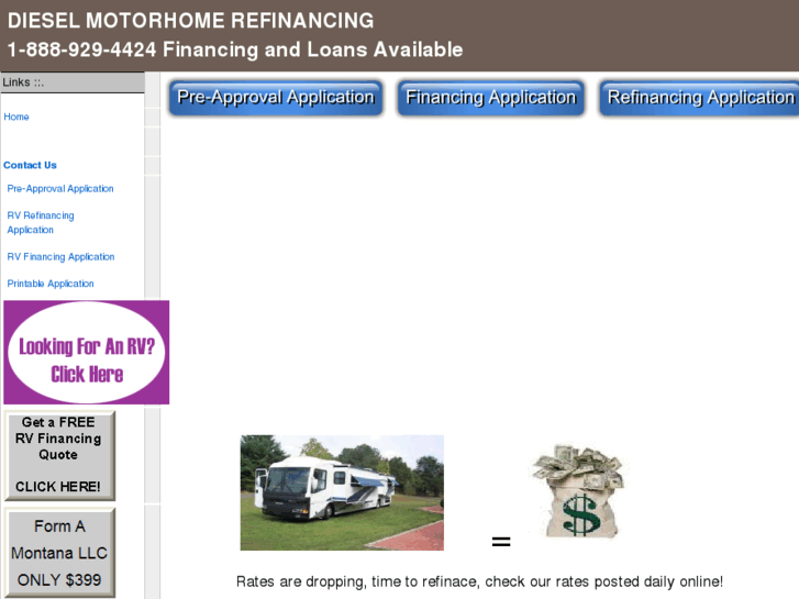 www.dieselmotorhomerefinancing.com