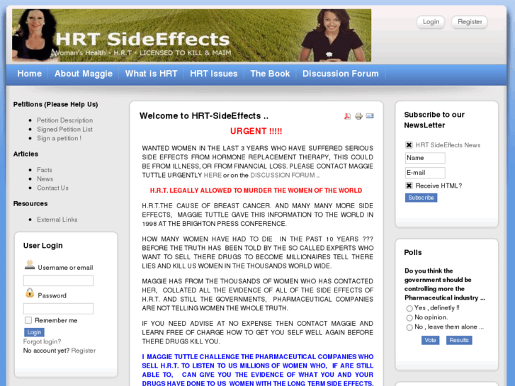 www.hrtsideeffects.com