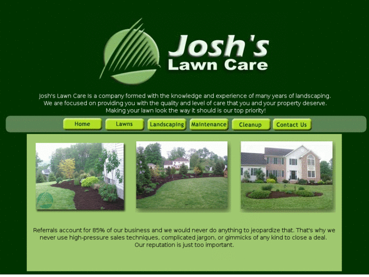 www.joshslawncare.com