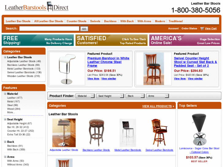 www.leatherbarstoolsdirect.com
