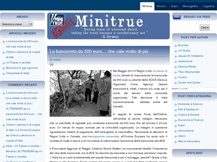 www.minitrue.it