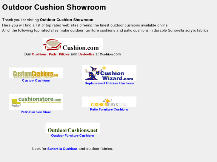 www.outdoorcushionshowroom.com