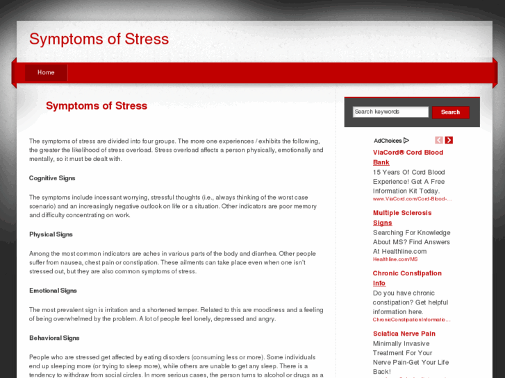 www.symptomsofstress.org