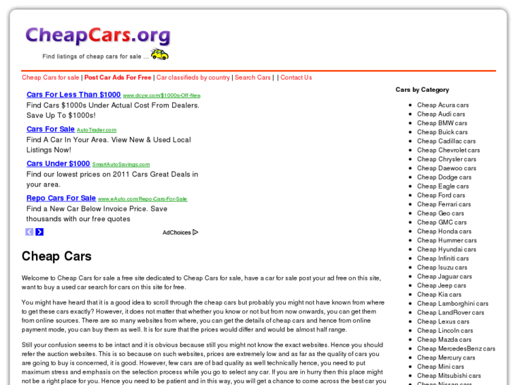 www.cheapcars.org