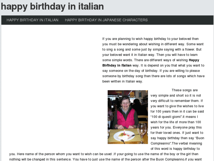 www.happybirthdayinitalian.com