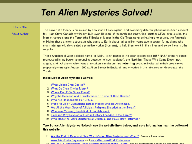 www.tenalienmysteriessolved.com