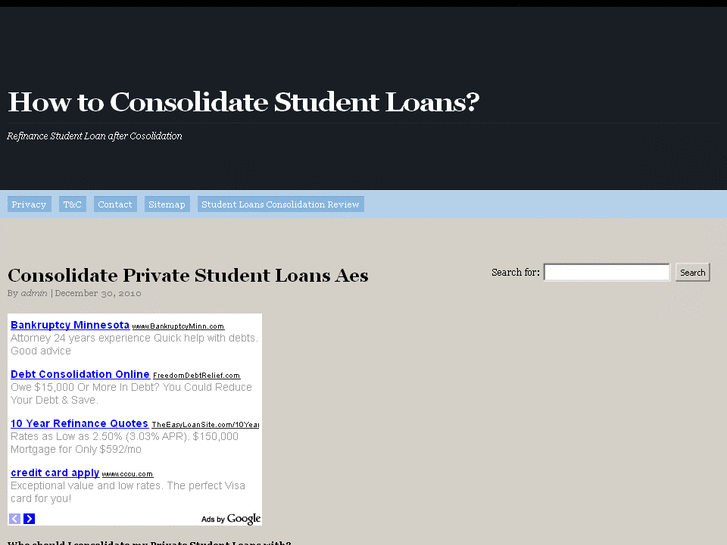 www.toconsolidatestudentloans.org