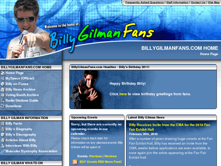 www.billygilmanfans.com