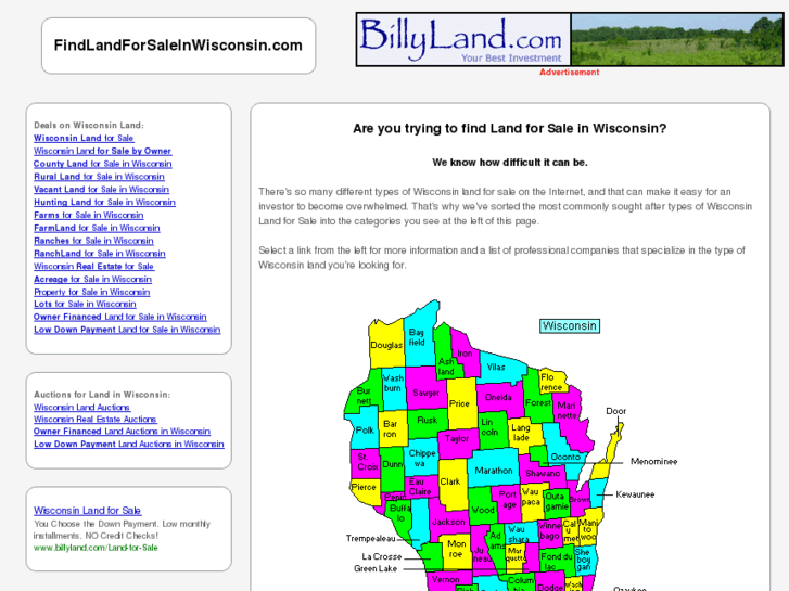 www.findlandforsaleinwisconsin.com