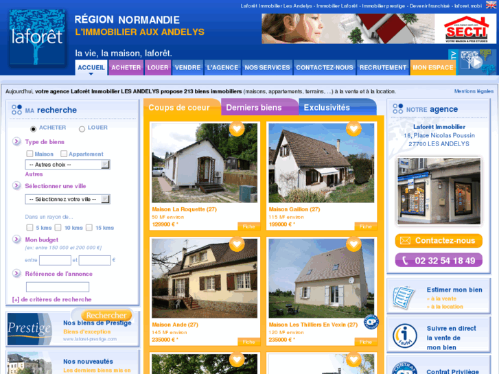 www.laforet-immobilier-lesandelys.com