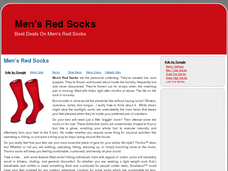 www.mensredsocks.com