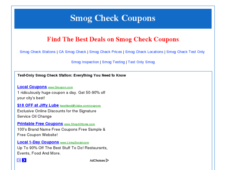 www.smogcheckcoupons.org