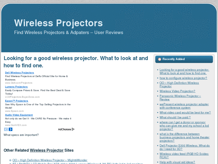 www.wirelessprojectors.net