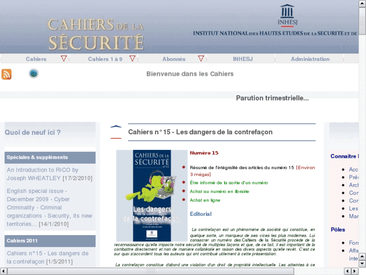 www.cahiersdelasecurite.fr