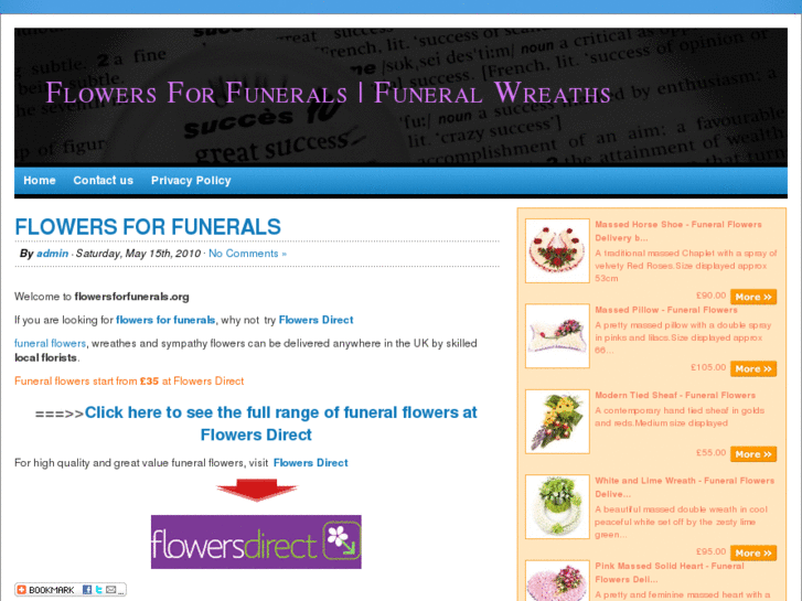 www.flowersforfunerals.org