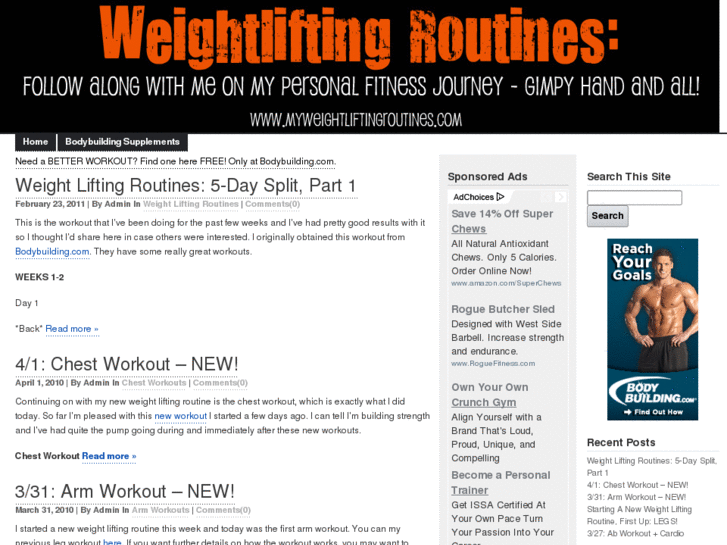 www.myweightliftingroutines.com