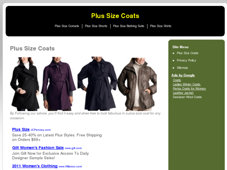 www.plus-sizecoats.net