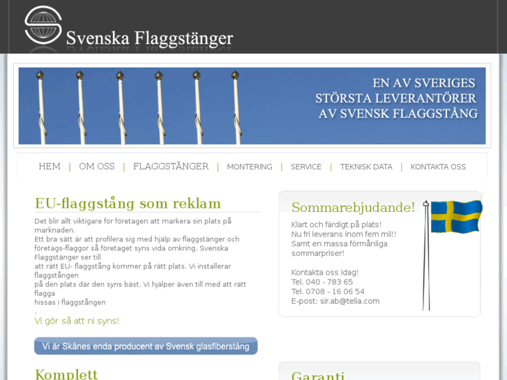 www.svenskaflaggstanger.se