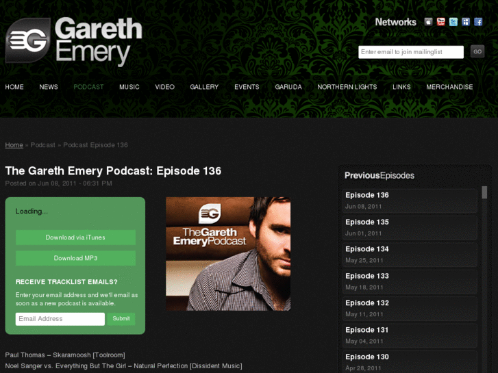 www.garethemerypodcast.com