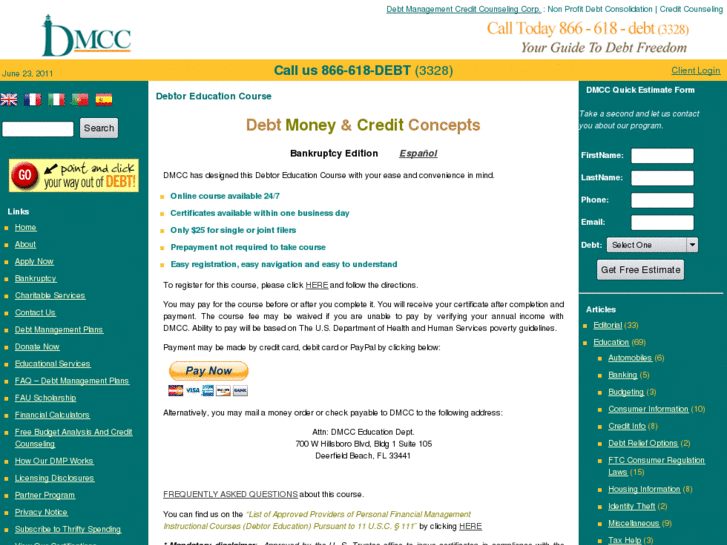 www.debtmoneyandcreditconcepts.org