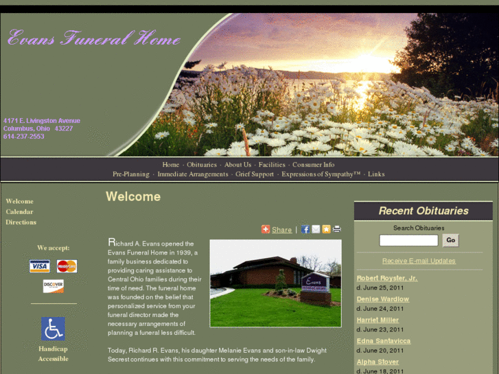 www.evansfuneralhome.net