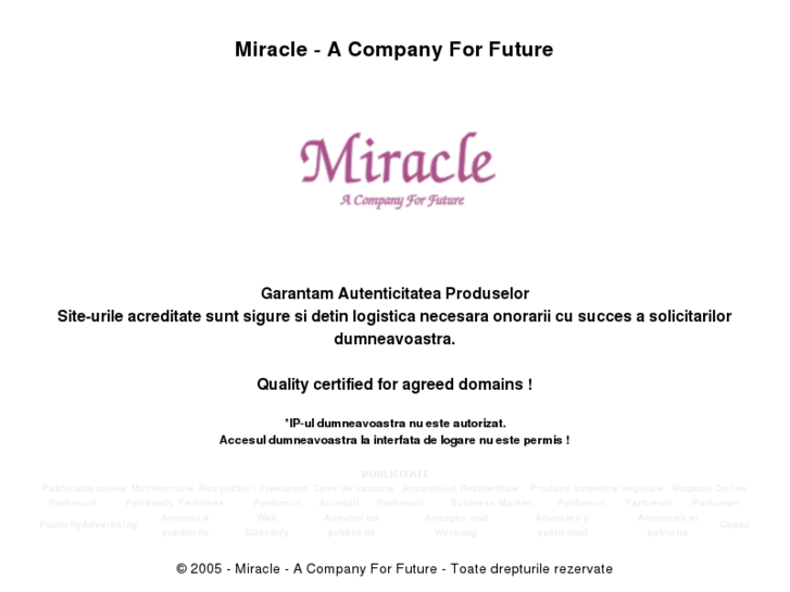 www.miracle.ro