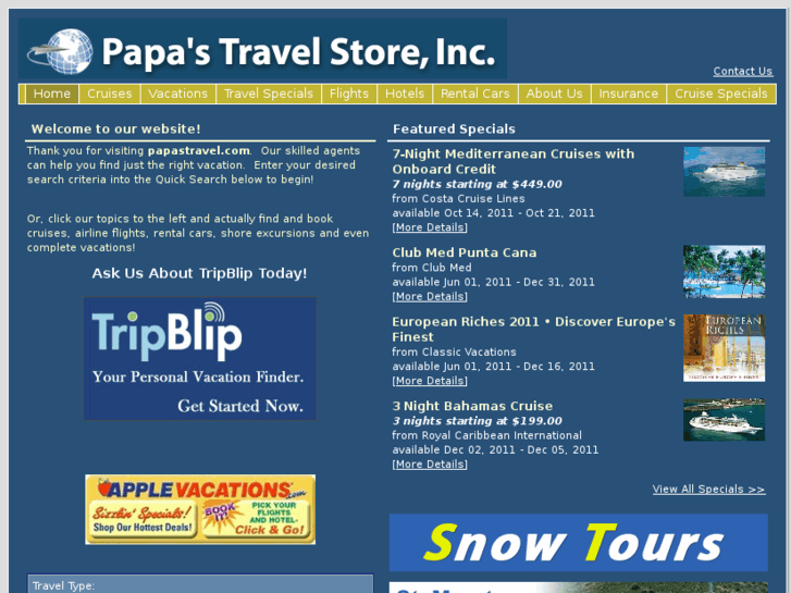 www.papastravel.com