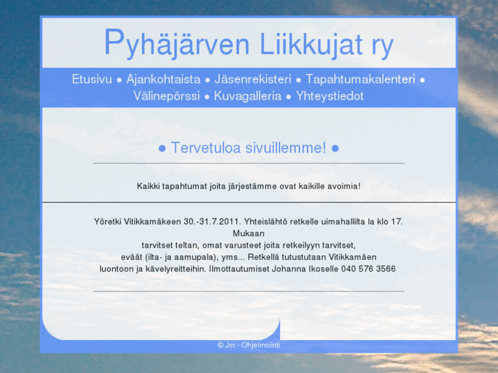 www.pyhajarvenliikkujat.net