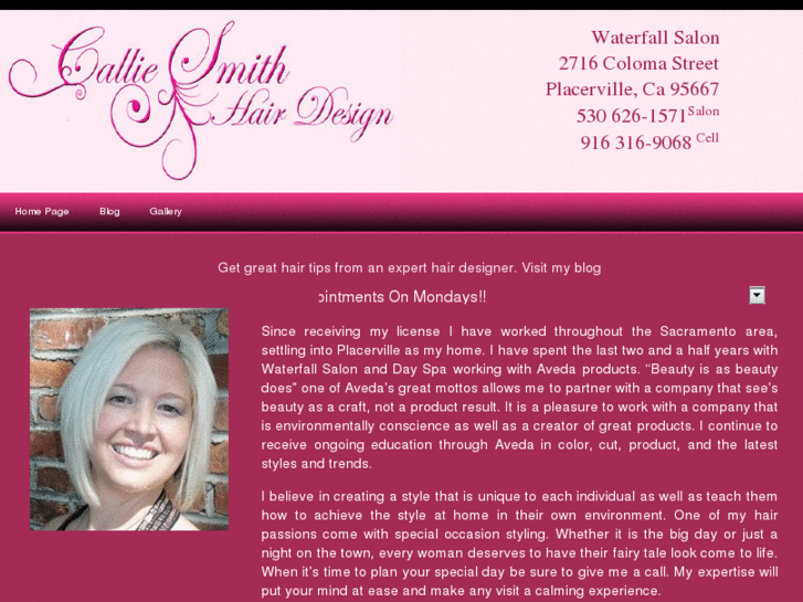 www.calliesmithhairdesign.com