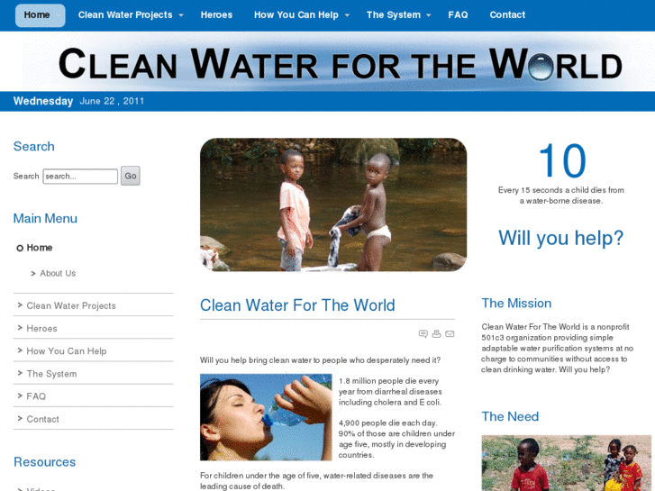 www.cleanwaterfortheworld.org