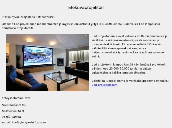 www.elokuvaprojektori.com