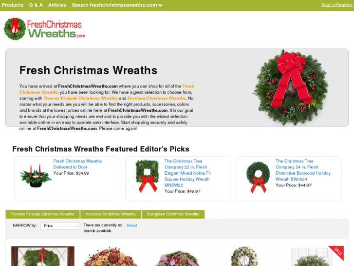 www.freshchristmaswreaths.com