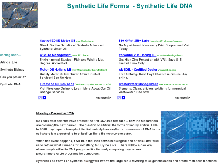 www.syntheticlifeforms.org