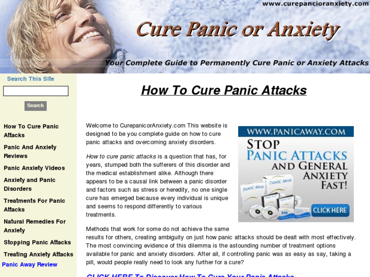 www.curepanicoranxiety.com