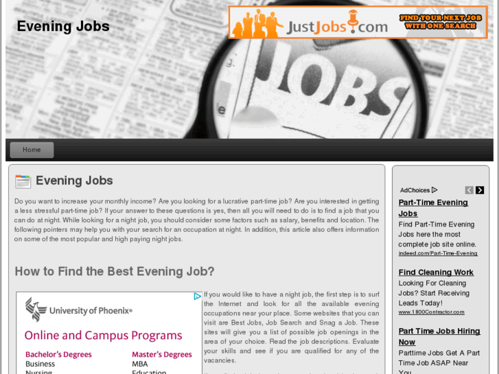 www.eveningjobs.org