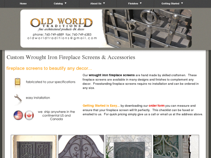 www.wroughtironfireplacescreens.com