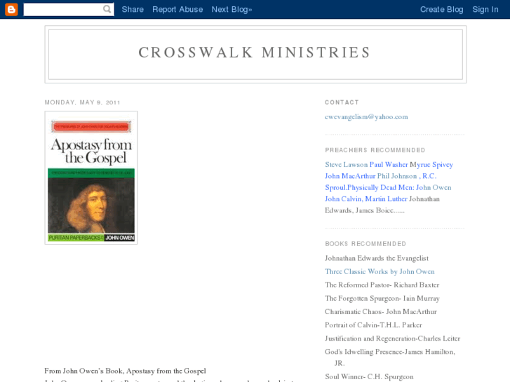 www.crosswalkevangelism.com